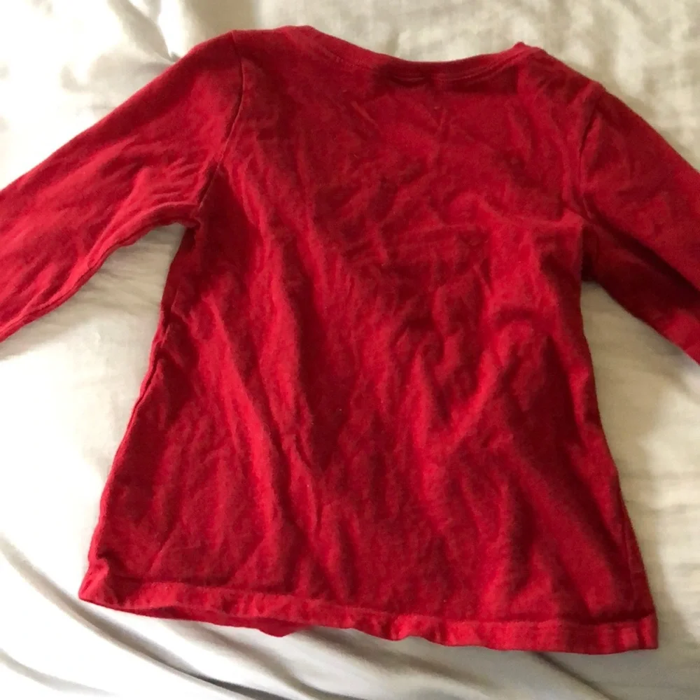 ❤️ Vintage Preppy Red long sleeve Rhinestone Gap‎ XS